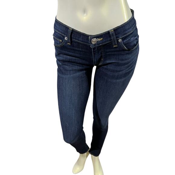 Hudson Krista Super Skinny Jeans Dark Wash Size 26 - Mid Rise Stretch Denim - Picture 13 of 16